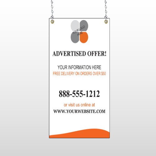 Advertised Offer 150 Window Sign