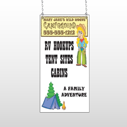 Campground 144 Window Sign