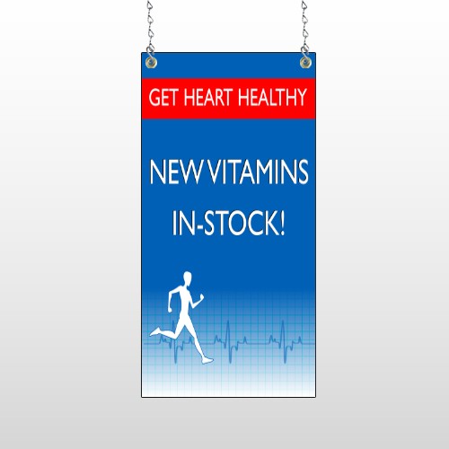 Heart Healthy 140 Window Sign