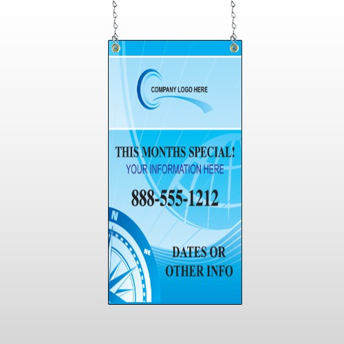 North Compass 148 Window Sign