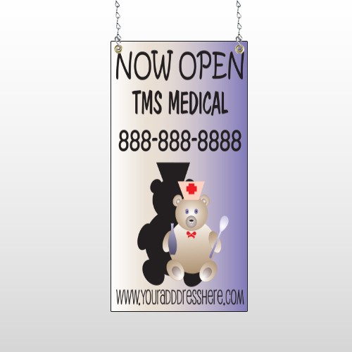 Nurse Bear 504 Window Sign