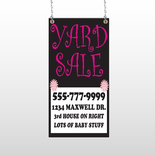Pink Girl Sale 552 Window Sign