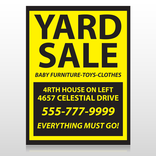 Yellow Black 551 Custom Sign