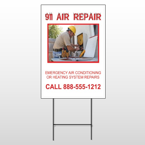 AC Repair 251 Wire Frame Sign