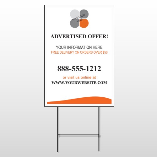 Advertised Offer 150 Wire Frame Sign