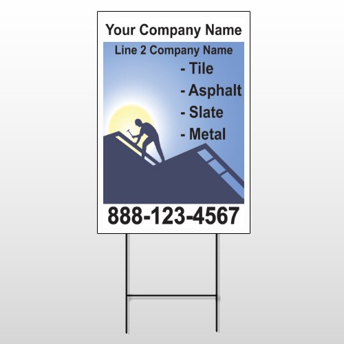 Roofing 258 Wire Frame Sign