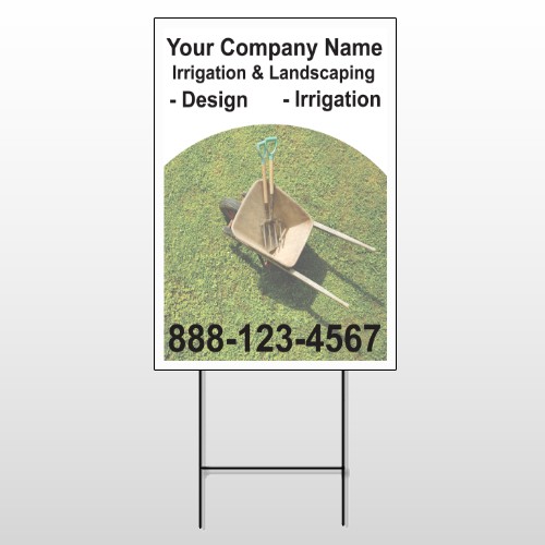 Wheel Barrow 261 Wire Frame Sign
