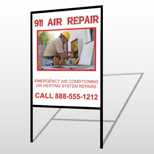 AC Repair 251 H-Frame Sign