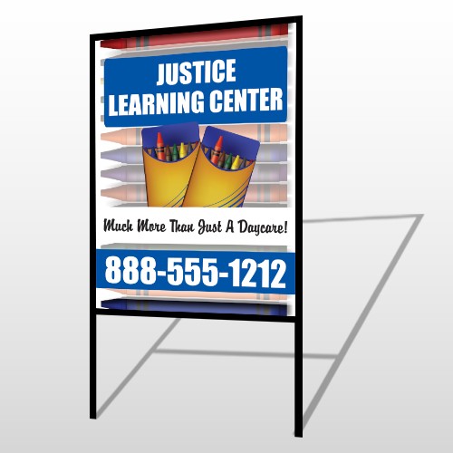 Crayons 184 H Frame Sign