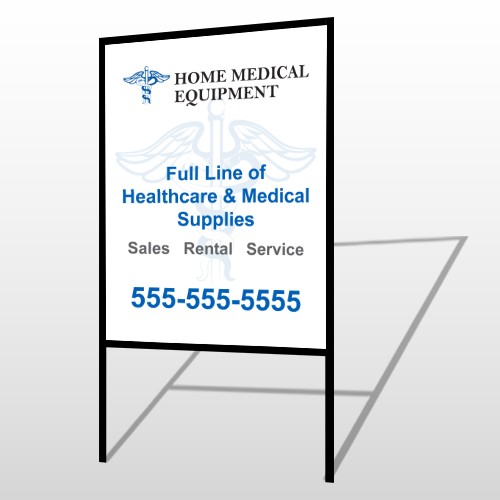 Medical Symbol 99 H-Frame Sign