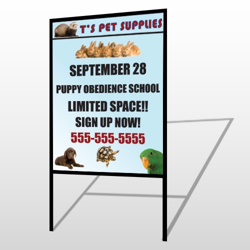 Pet Supplies 305 H Frame Sign