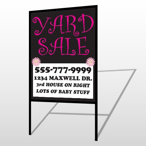 Pink Girl Sale 552 H-Frame Sign 
