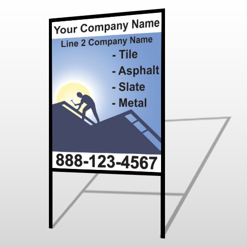 Roofing 258 H-Frame Sign