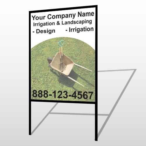 Wheel Barrow 261 H-Frame Sign