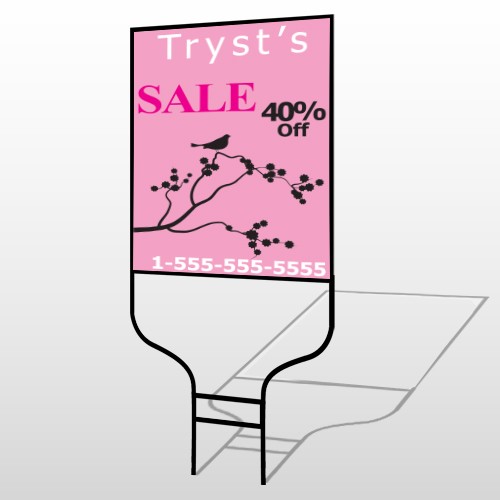 Bird Branch Sale 08 Round Rod Sign 