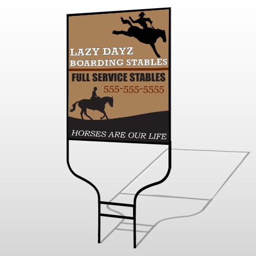 Boarding Stable 304 Round Rod Sign