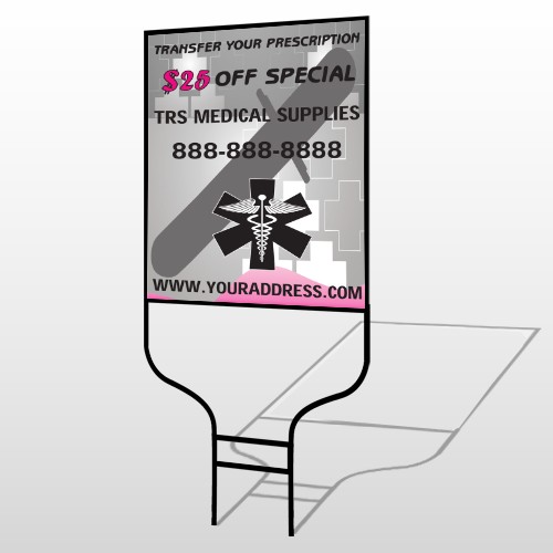 Caduce Us Medical 503 Round Rod Sign