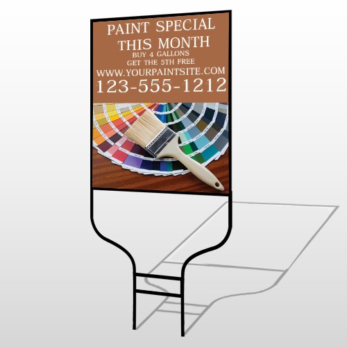 Paint Brushes 256 Round Rod Sign