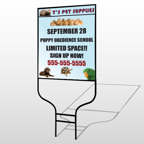 Pet Supplies 305 Round Rod Sign