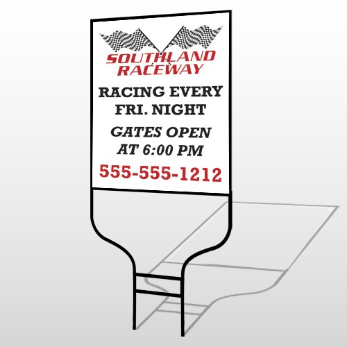 Racetrack 31 Round Rod Sign