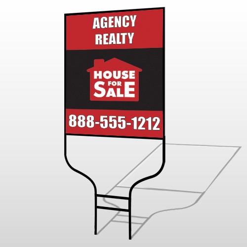 Red House Sale 254 Round Rod Sign