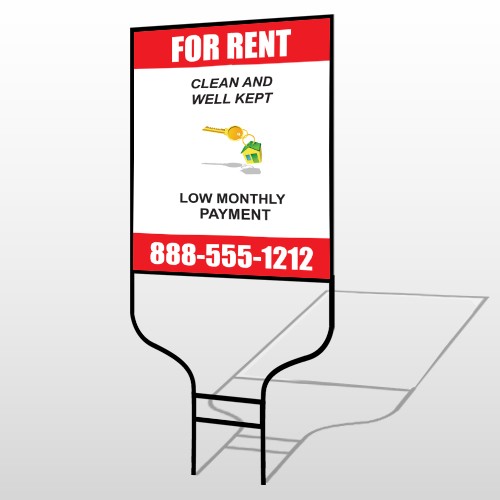 Rent Key Chain 361 Round Rod Sign