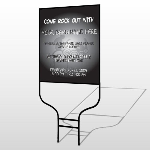 Silhouette Band 366 Round Rod Sign