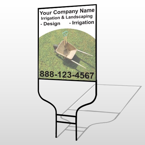 Wheel Barrow 261 Round Rod Sign