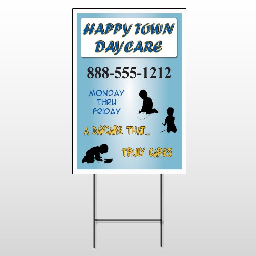 True Happy Care 182 Wire Frame Sign
