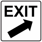 Exit Up/Right - Square