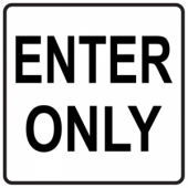 Enter Only - Square