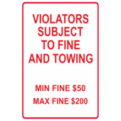 Violators Subject To Fine