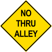 No Thru Alley