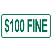 $100 Fine