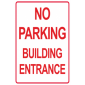 No Parking Building Entrance