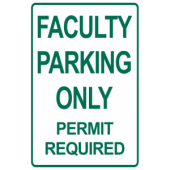 Faculty Only Permit Required