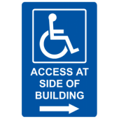 Access At Side of Building - Right Arrow