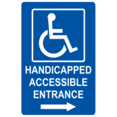 Handicap Accessible Entrance - Right Arrow