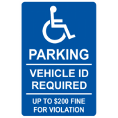 Handicap Vehicle ID Required