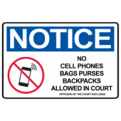 No Phones in Courtroom