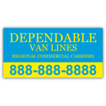 Dependable Van Lines Magnetic Sign - Magnetic Sign