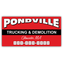 Pondville Trucking & Demolition Magnetic Sign - Magnetic Sign