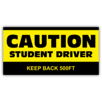 Caution Student Driver Magnetic Sign - Magnetic Sign