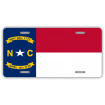 North Carolina State Flag License Plate