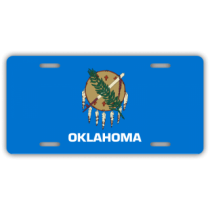 Oklahoma State Flag License Plate