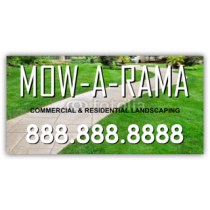 Mow A Rama Landscaping Company Magnetic Sign - Magnetic Sign