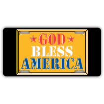 God Bless America License Plate