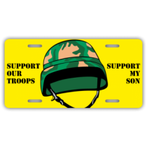 Support Our Troops License Plate