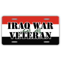 Iraq War Veteran License Plate