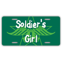 Soldier's Girl License Plate